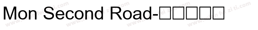 Mon Second Road字体转换